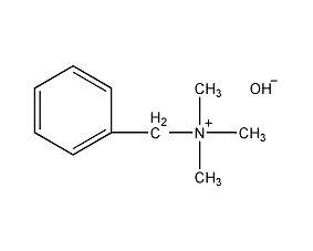 Benzyltrimethylammonium hydroxide structural formula