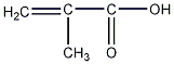 Methacrylic acid structural formula