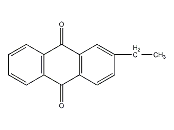 2-ethylanthraquinone structural formula
