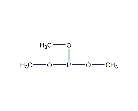 Structural formula of trimethyl phosphite