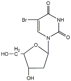 5-bromo-2'-deoxyuridine structural formula