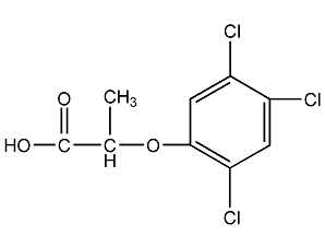 2,4,5-Tipropionic acid structural formula