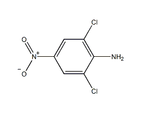 2,6-dichloro-4-nitroaniline structural formula