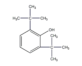 2,6-di-tert-butylphenol structural formula