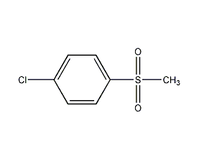 4-Chlorophenylmethylsulfone Structural Formula