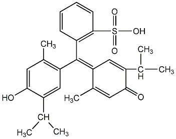 Thymol blue structural formula