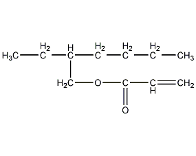 2-ethylhexyl acrylate structural formula
