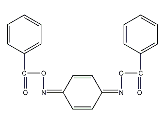 Dibenzoyl-p-quinone dioxime structural formula