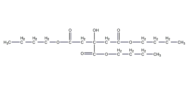Tributyl citrate structural formula