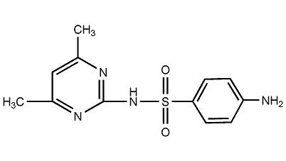 Sulfadimethylpyrimidine Structural Formula