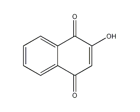 2-hydroxy-1,4-naphthoquinone structural formula