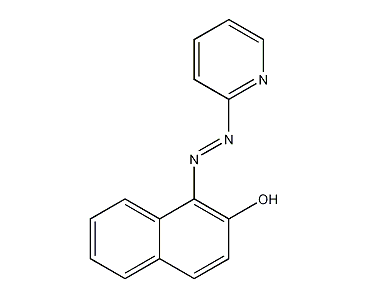 1-(2-pyridylazo)-2-naphthol structural formula