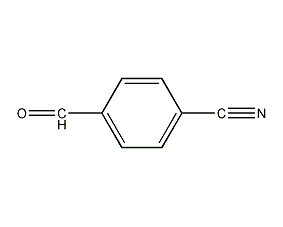 Structural formula of p-cyanobenzaldehyde