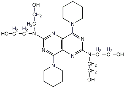 Structural formula of bipyrimidineamine