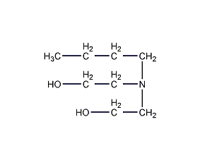 N-butyldiethanolamine structural formula