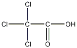 Trichloroacetic acid structural formula