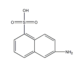 6-amino-1-naphthalenesulfonic acid structural formula