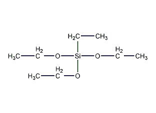 Ethyltriethoxysilane structural formula