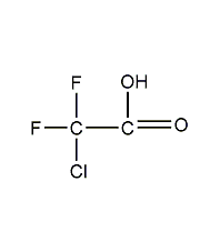 Chlorodifluoroacetic acid structural formula