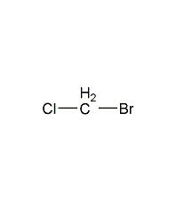 Bromochloromethane structural formula