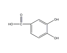 3,4-dihydroxybenzoic acid structural formula