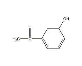 3'-hydroxyacetophenone structural formula