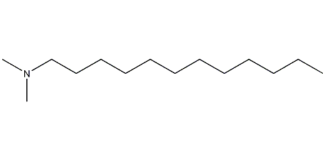N,N-dimethyllaurylamine structural formula