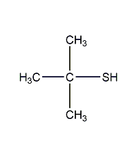 2-Methyl-2-propanethiol structural formula