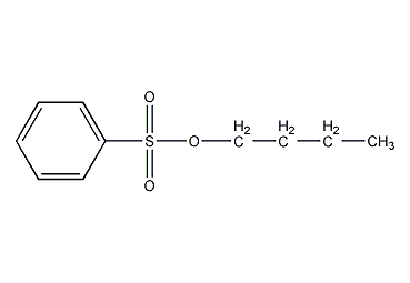 Structural formula of n-butyl benzenesulfonate