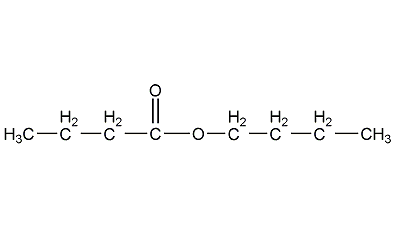 Butyl butyrate structural formula