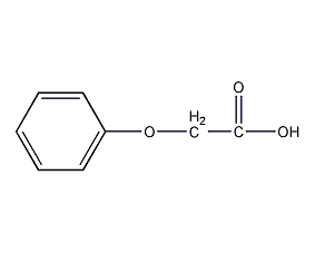 Phenoxyacetic acid structural formula