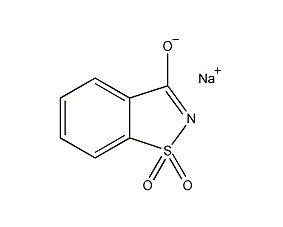 Saccharin sodium structural formula