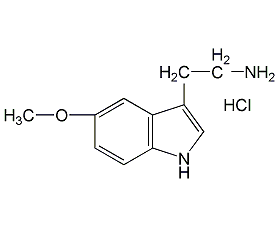 5-methoxytryptamine hydrochloride structural formula