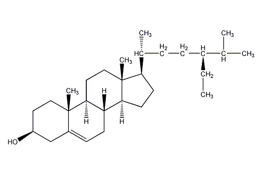 β-sitosterol structural formula