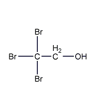 Tribromoethanol structural formula