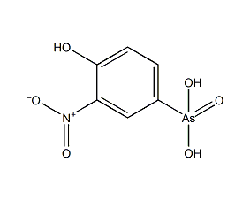 4-hydroxy-3-nitrophenylarsonic acid structural formula