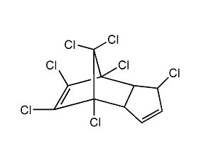 Heptachlor structural formula