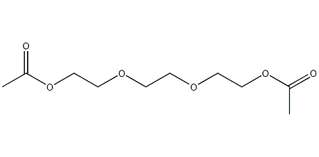 Triethylene glycol diacetate structural formula