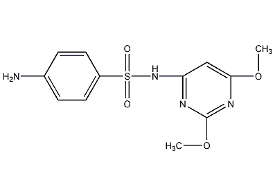 Sulfadimethylpyridazine Structural Formula
