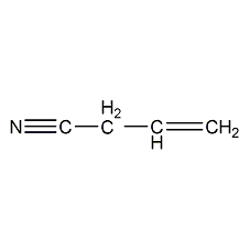 Allyl cyanide structural formula