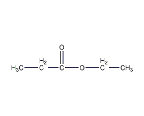 Ethyl propionate structural formula