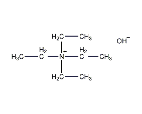 Tetraethylammonium hydroxide structural formula
