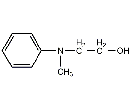 2-(methylanilino)ethanol structural formula