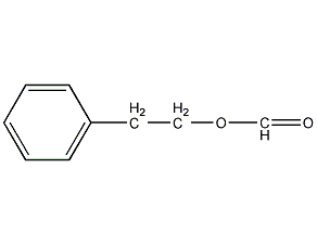 Phenethyl formate structural formula