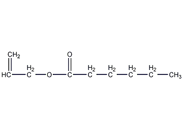 Allyl hexanoate structural formula