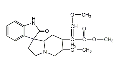 Rhynchophylline structural formula