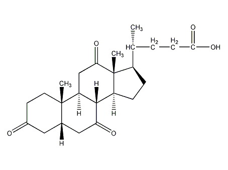 Dehydrocholic acid structural formula