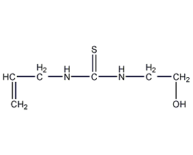 N-(2-hydroxyethyl)-N'-2-propenylthiourea structural formula