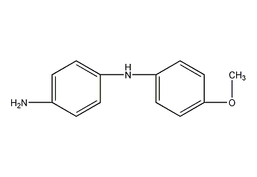 Structural formula of metaamine blue salt B