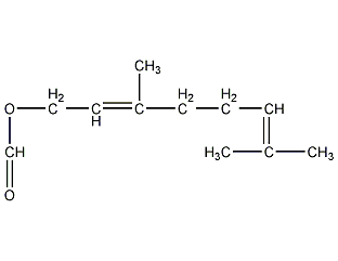 Geranyl formate structural formula